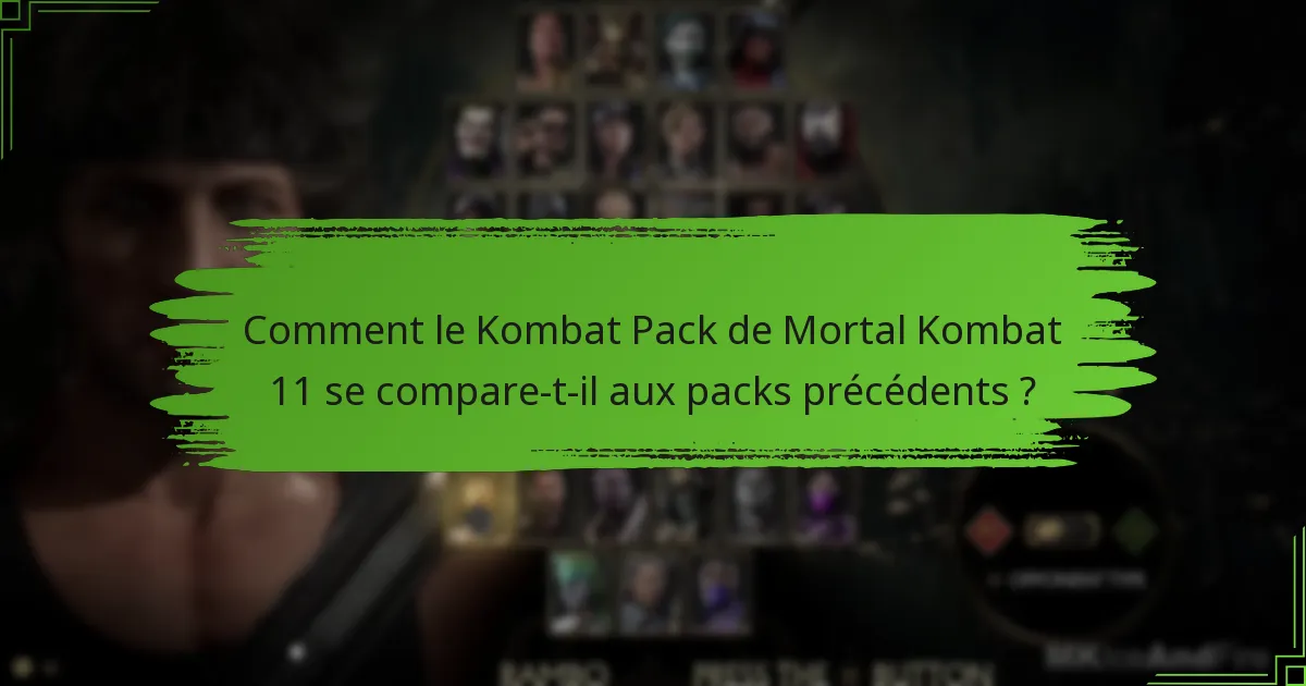 Quel nouveau contenu est en cours de publication pour Mortal Kombat 11 ?