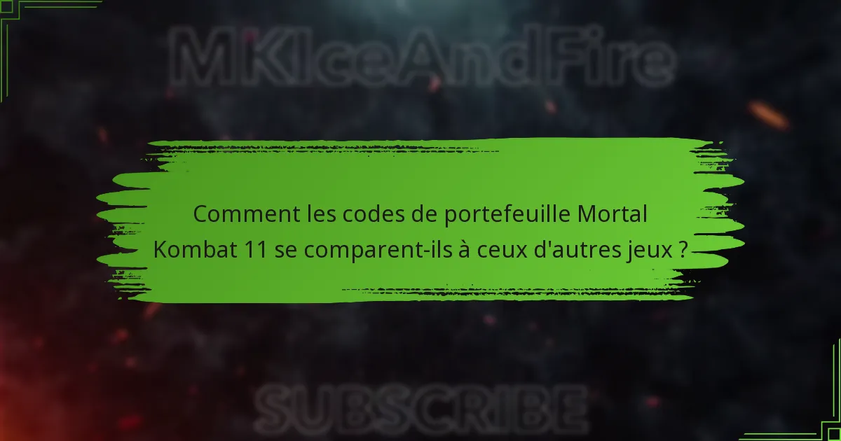 Comment échanger un code de portefeuille dans Mortal Kombat 11 ?