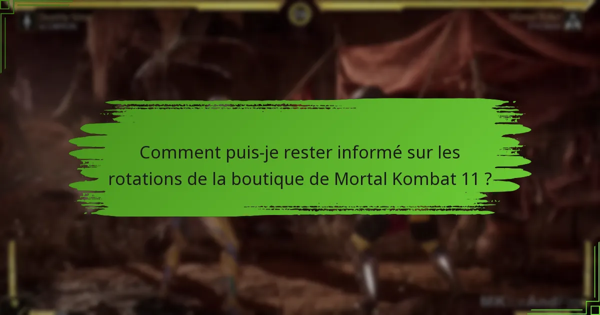 Comment puis-je configurer des alertes pour les rotations de la boutique ?