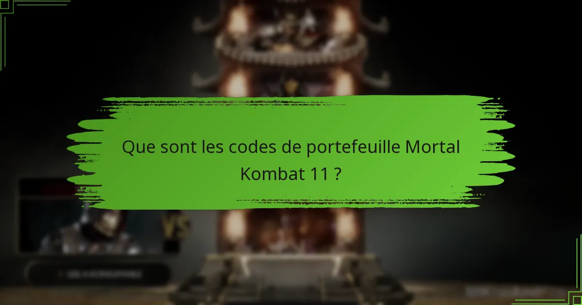 Quelles étapes de dépannage puis-je suivre pour les problèmes de code de portefeuille ?